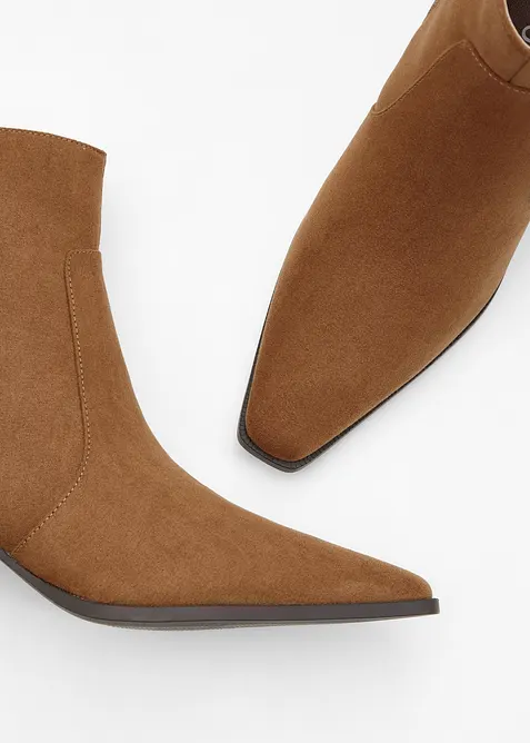 Bottines &agrave; talon carr&eacute;, bonprix