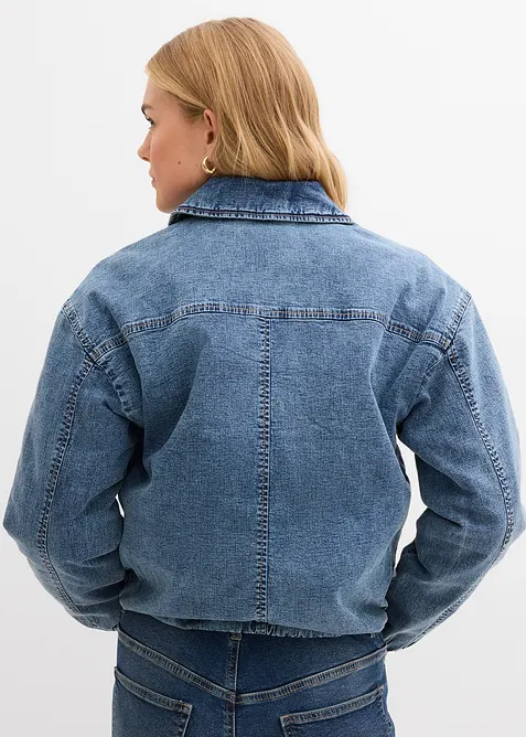 Veste chaude en jean, raccourcie, bonprix