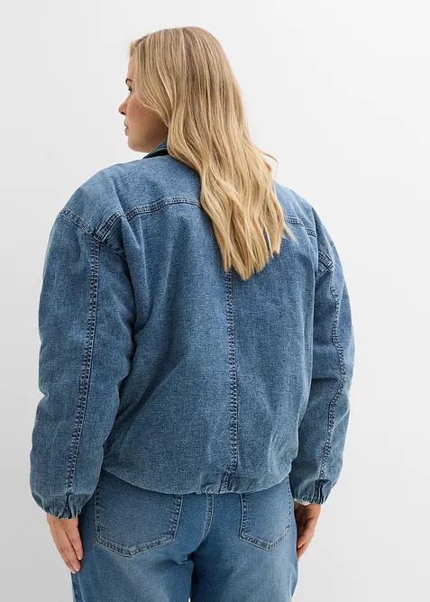 Veste chaude en jean, raccourcie, bonprix
