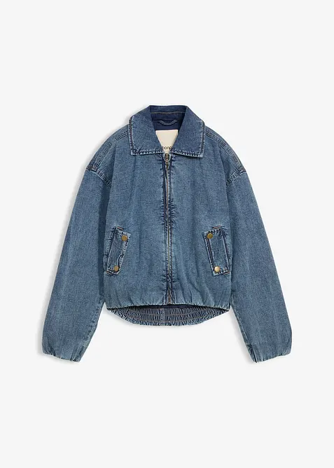 Veste chaude en jean, raccourcie, bonprix