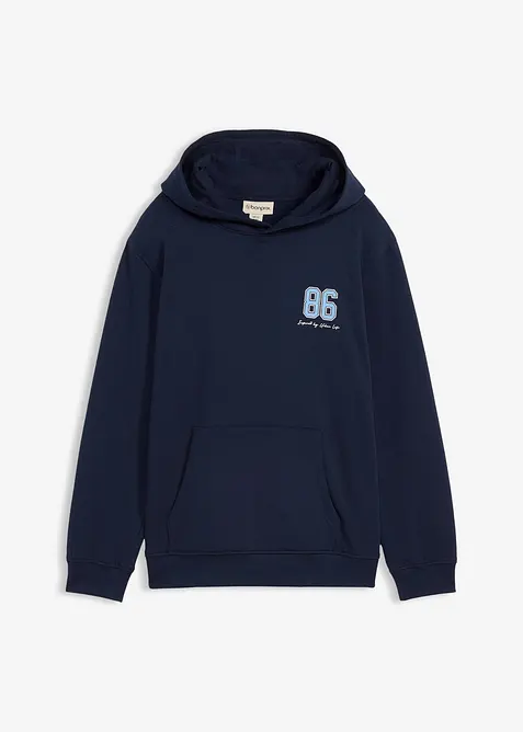 Sweat-shirt loose &agrave; capuche 100% coton, grand imprim&eacute; dos, bonprix