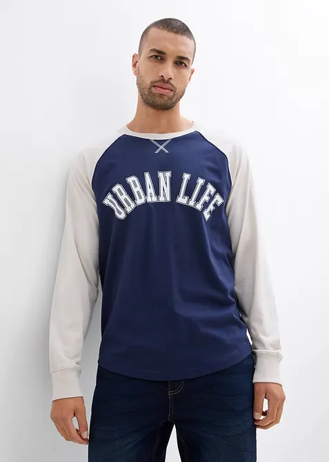 T-shirt manches longues 100% coton, bonprix