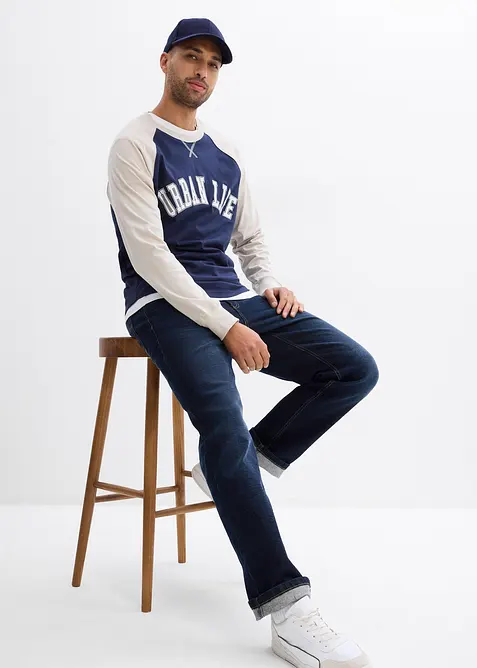 T-shirt manches longues 100% coton, bonprix