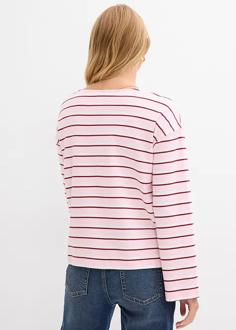 T-shirt manches longues 100% coton, bonprix