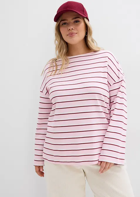 T-shirt manches longues 100% coton, bonprix