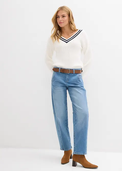 Pull en viscose m&eacute;lang&eacute;e, bonprix