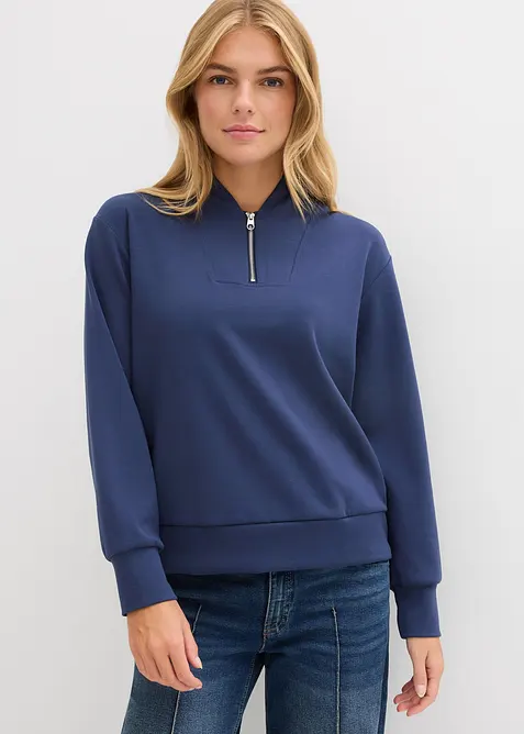 Sweat-shirt doux en mati&egrave;re n&eacute;opr&egrave;ne, bonprix