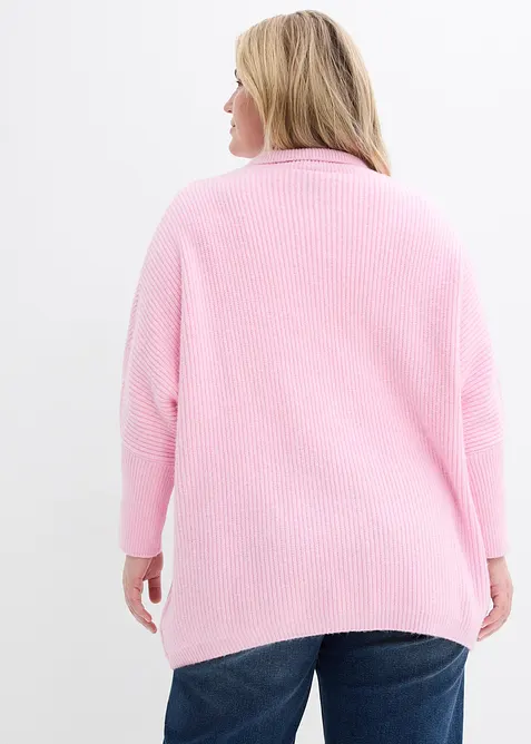 Pull oversize &agrave; col polo, bonprix