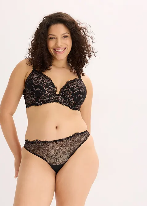 Soutien-gorge &agrave; coques et fil brillant, bonprix