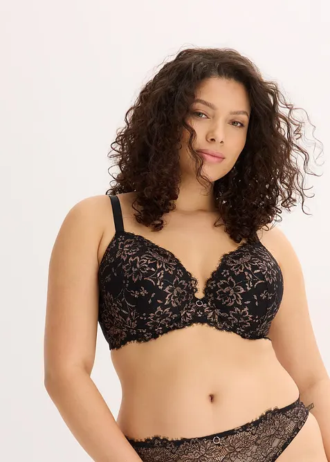 Soutien-gorge &agrave; coques et fil brillant, bonprix