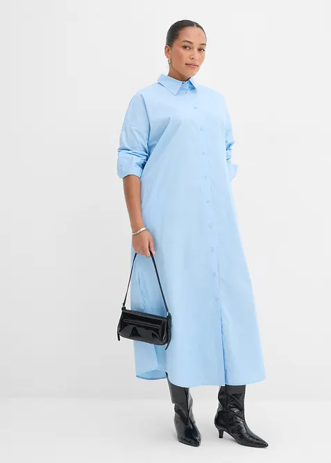 Robe-chemise 100% coton, bonprix