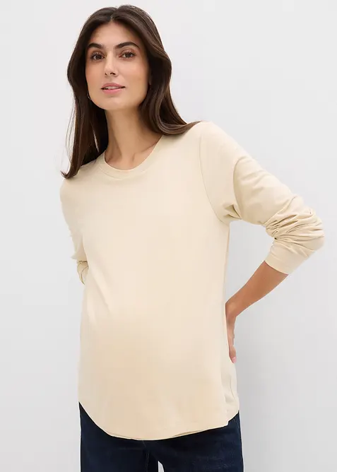 Lot de 2 T-shirts de grossesse et d&rsquo;allaitement 100% coton, bonprix