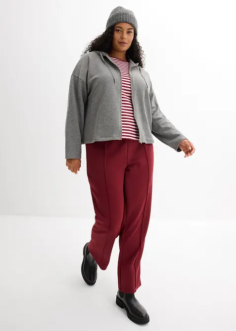 Sweat zipp&eacute; 100% coton, bonprix