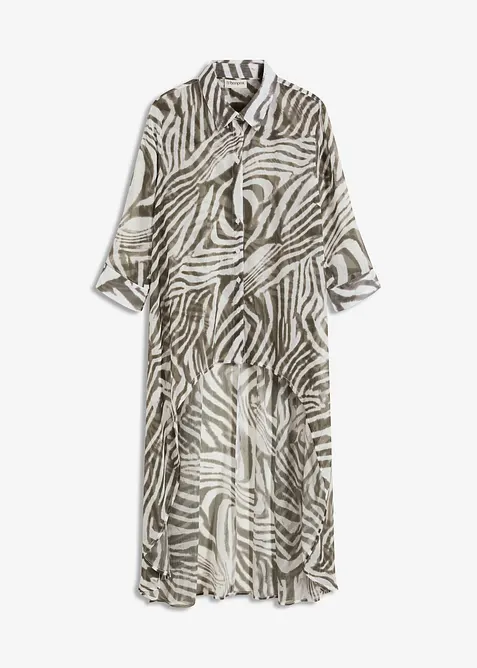 Chemisier long en cr&ecirc;pe, bonprix