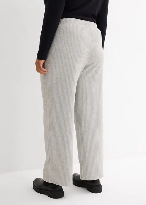 Lot de 2&nbsp;pantalons en jersey c&ocirc;tel&eacute;, bonprix