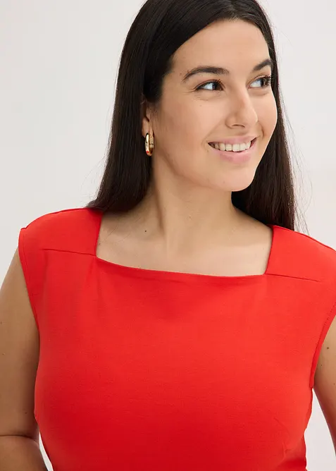 Robe fourreau en Punto di Roma, bonprix