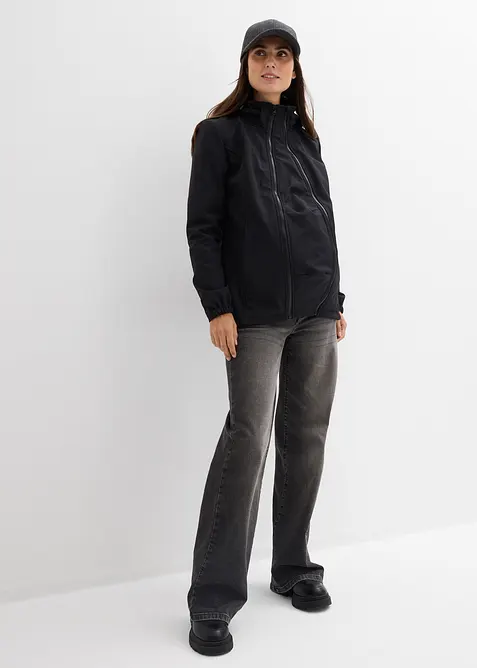 Veste de grossesse en softshell avec fonction portage devant et derri&egrave;re, bonprix