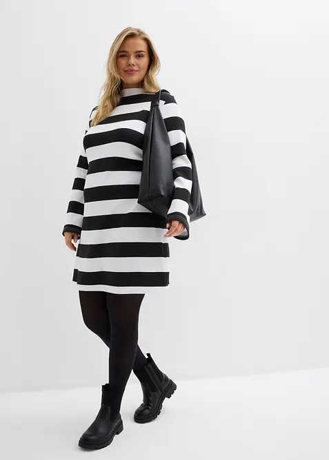 Robe en jersey &agrave; col montant, bonprix