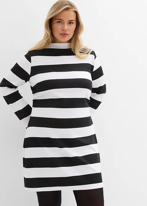 Robe en jersey &agrave; col montant, bonprix