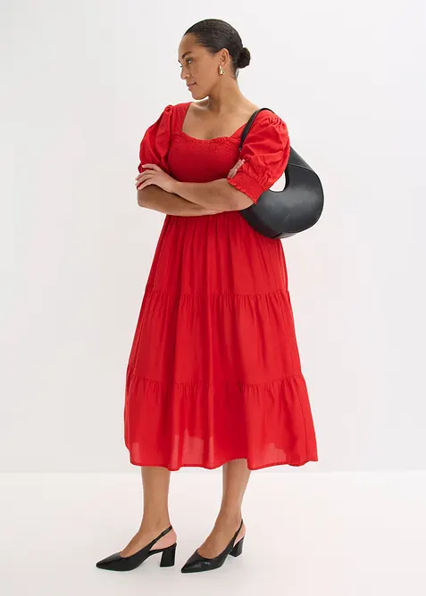 Robe midi imprim&eacute;e, bonprix