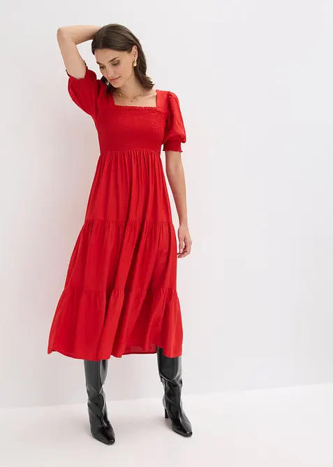 Robe midi imprim&eacute;e, bonprix