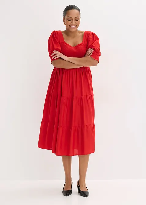 Robe midi imprim&eacute;e, bonprix