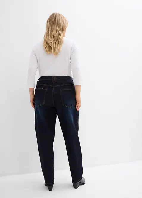 Jean Barrel, taille mi-haute, extensible, bonprix