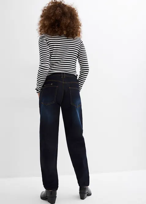 Jean Barrel, taille mi-haute, extensible, bonprix