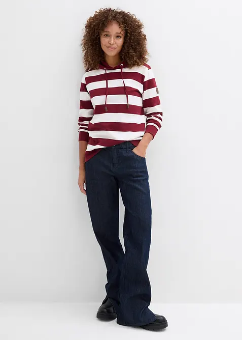 Sweat &agrave; capuche 100% coton, bonprix