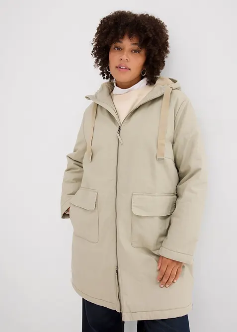 Parka d&rsquo;hiver rembourr&eacute;e &agrave; capuche doubl&eacute;e sherpa, bonprix