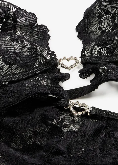 Ensemble soutien-gorge brassi&egrave;re et string ouvert, bonprix