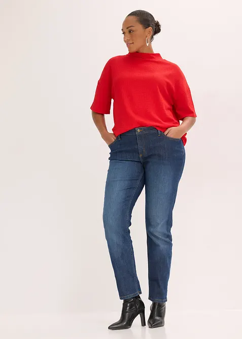 T-shirt en cr&ecirc;pe textur&eacute;, bonprix