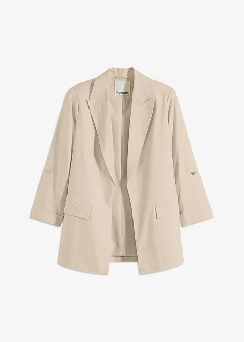 Blazer en lin m&eacute;lang&eacute;, bonprix