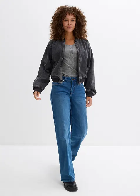 T-shirt en coton et viscose, bonprix