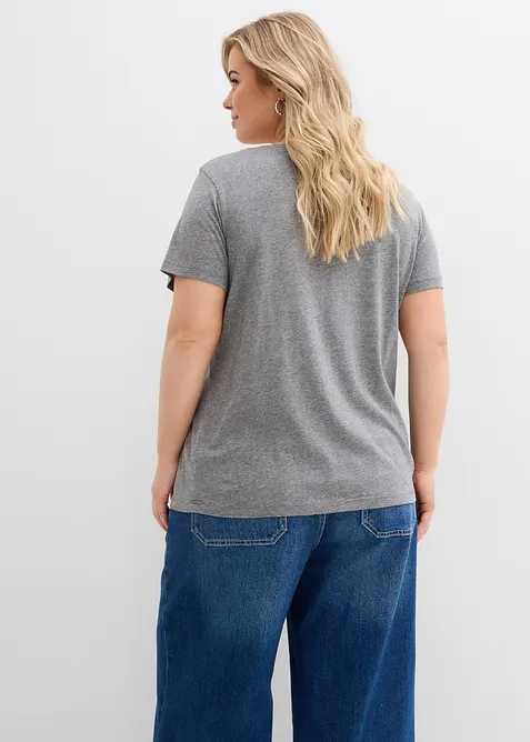 T-shirt en coton et viscose, bonprix