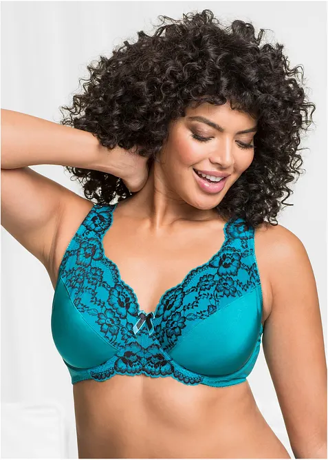 Soutien-gorge minimiseur &agrave; armatures et dentelle, bonprix