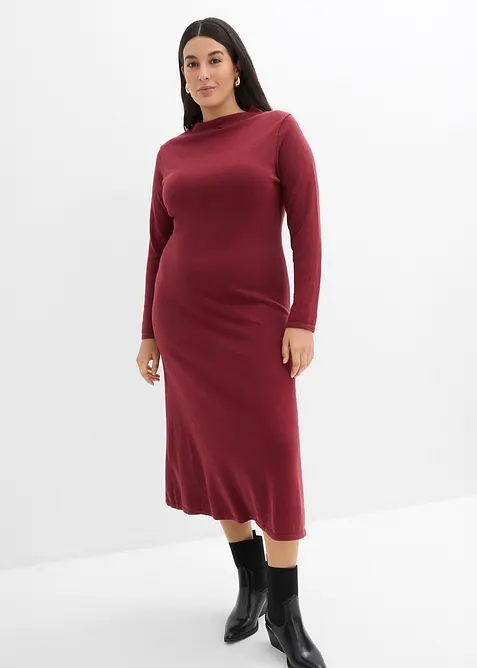 Robe longue en maille fine avec cachemire, bonprix