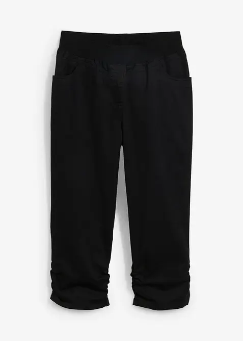 Corsaire &agrave; empi&egrave;cement taille confortable et fronces, bonprix