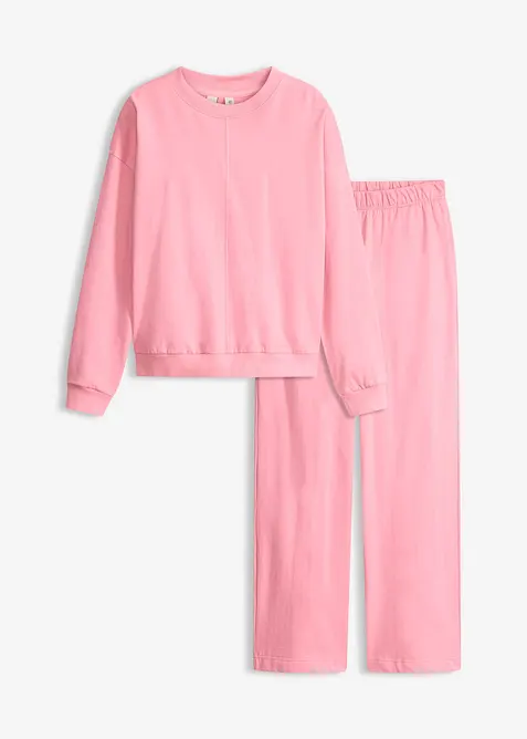 Ensemble d&rsquo;int&eacute;rieur en sweat avec haut raccourci, bonprix