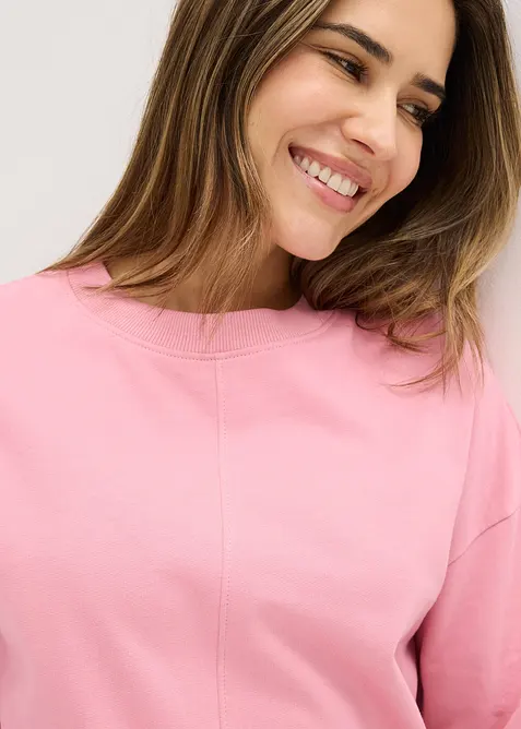 Ensemble d&rsquo;int&eacute;rieur en sweat avec haut raccourci, bonprix