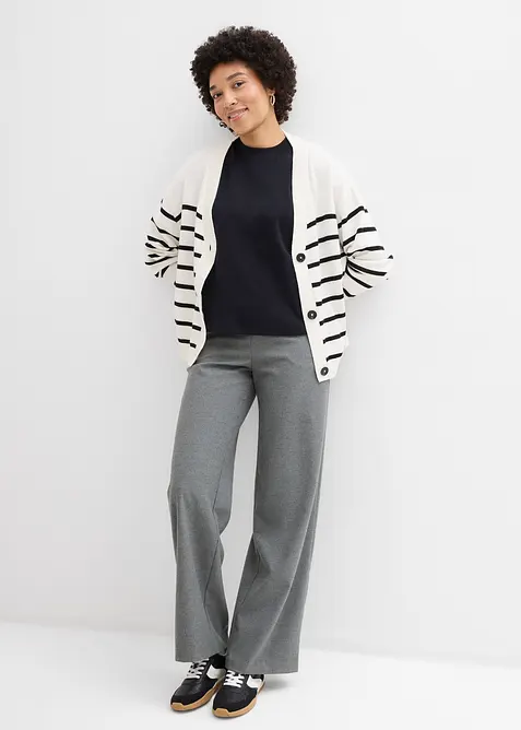 T-shirt court et oversize en coton &eacute;pais, bonprix