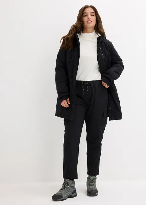 Parka imperm&eacute;able avec polaire peluche dans la capuche, bonprix