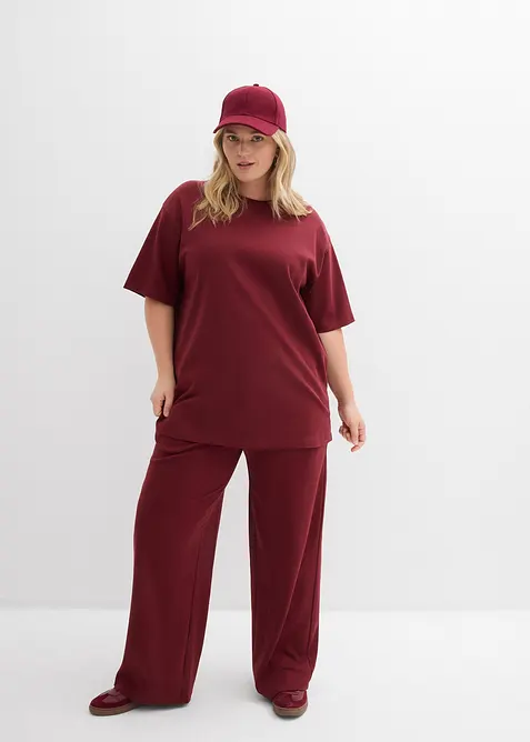 T-shirt long en interlock, bonprix