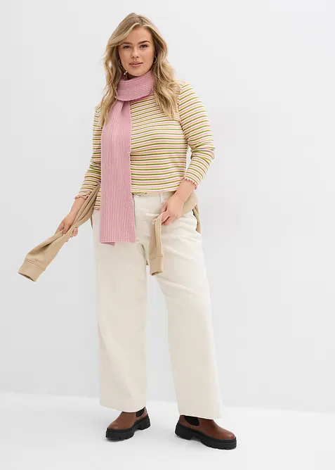 T-shirt ray&eacute; en coton c&ocirc;tel&eacute;, bonprix