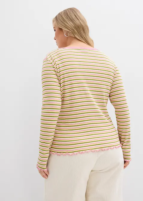 T-shirt ray&eacute; en coton c&ocirc;tel&eacute;, bonprix