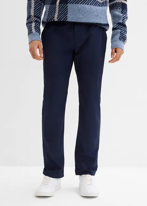 Pantalon chino regular avec ceinture, taille &eacute;lastiqu&eacute;e, droit, bonprix