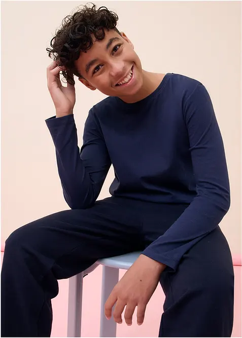 Lot de 5 T-shirts manches longues, bonprix