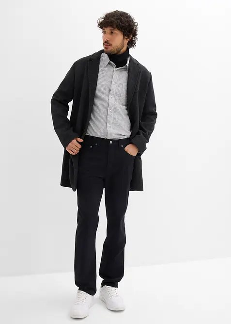 Pantalon extensible classique &agrave; taille &eacute;lastiqu&eacute;e, droit, bonprix