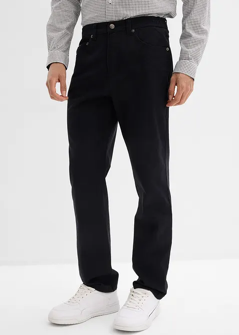 Pantalon extensible classique &agrave; taille &eacute;lastiqu&eacute;e, droit, bonprix