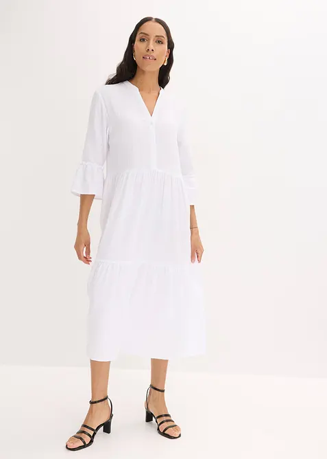 Robe longue en gaze de coton douce, bonprix